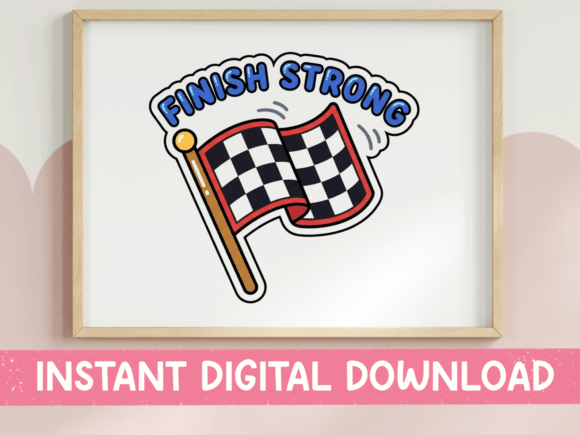 Finish Strong Racing Flag Sticker: A Designer's Real Review