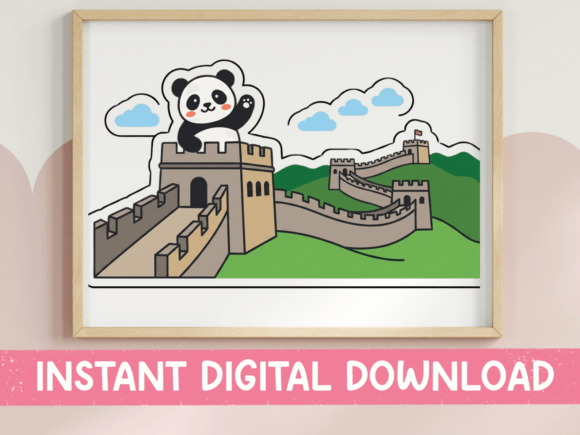 Kawaii Panda at Great Wall Graphics for T-Shirt Designs