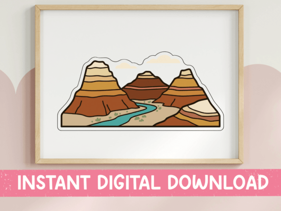 Red Rock Canyon Desert Sticker: Graphic & T-Shirt Review