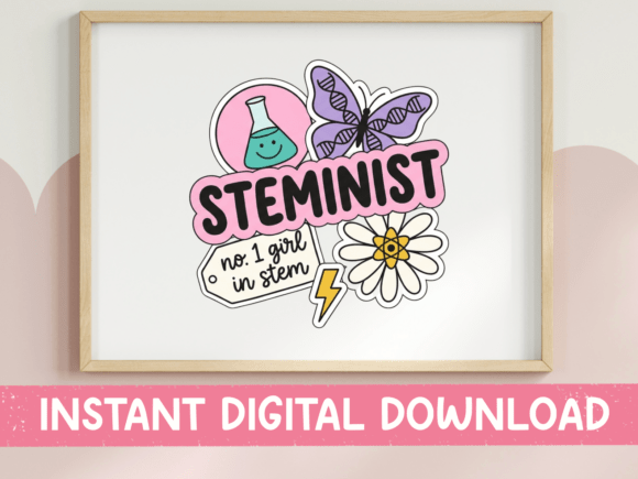 Steminist SVG PNG Pack: Science Graphics for T-Shirt Designs
