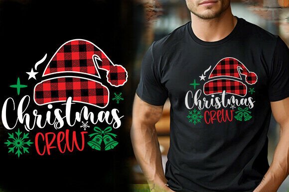 The Christmas Crew Vector Design: A Versatile Graphic for T-Shirts and More