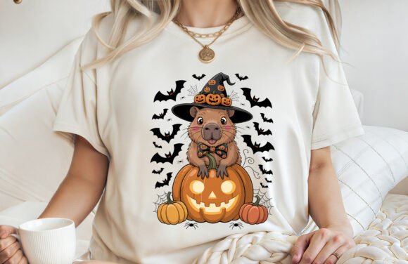 The Spooky Capybara T-Shirt Design: A Graphic Designer's Review