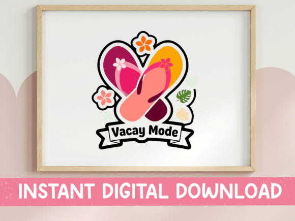 Vacay Mode Flip Flops Heart: Graphics & T-Shirt Review